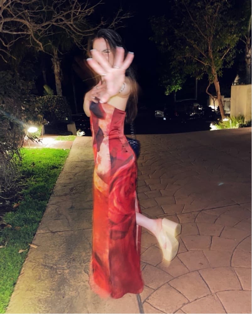 Kim Shui Silk Red Dress - Image 3