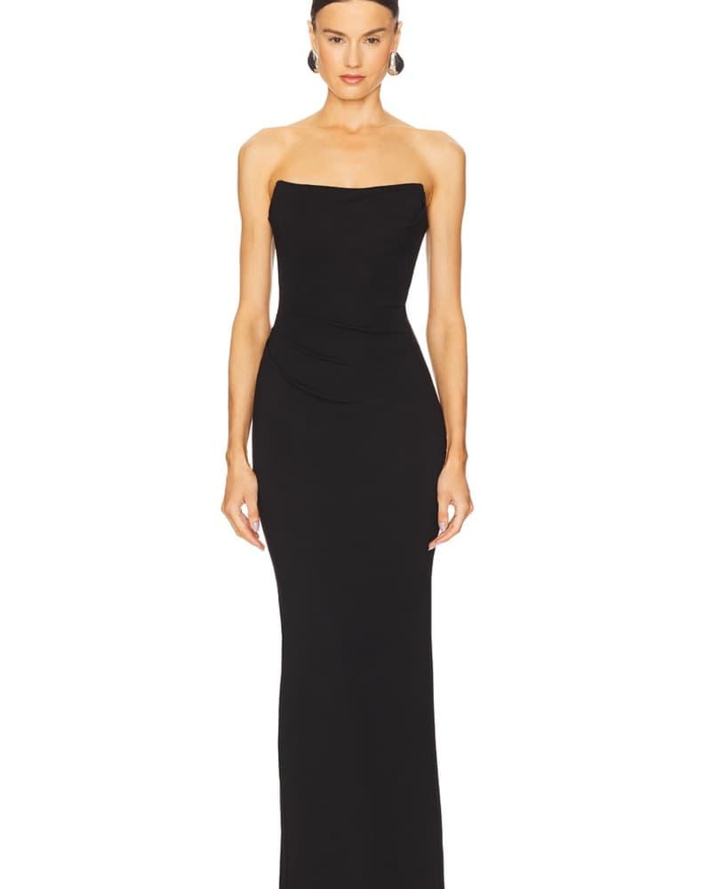 MICHAEL COSTELLO BRIGGS GOWN - BLACK - Image 1