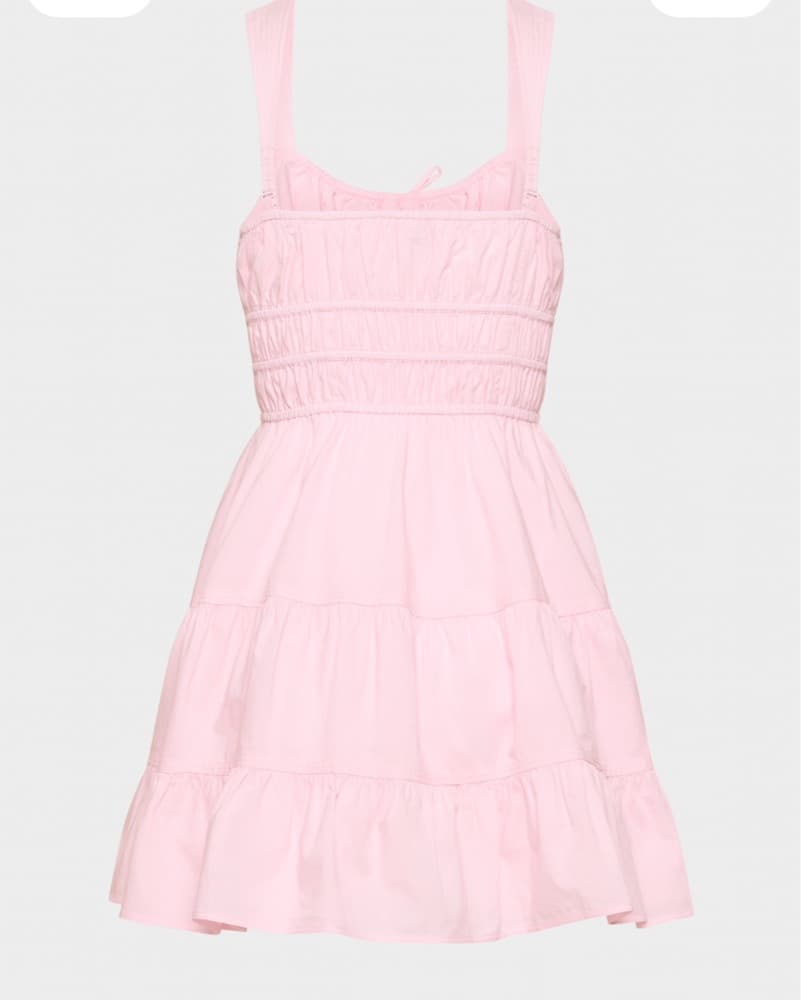 Baby Pink Aritzia Martine Poplin Dress - Image 2
