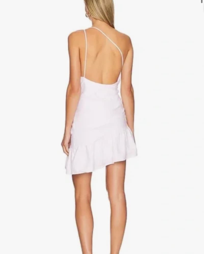 One Shoulder Amanda Uprichard Mini Dress - Image 2