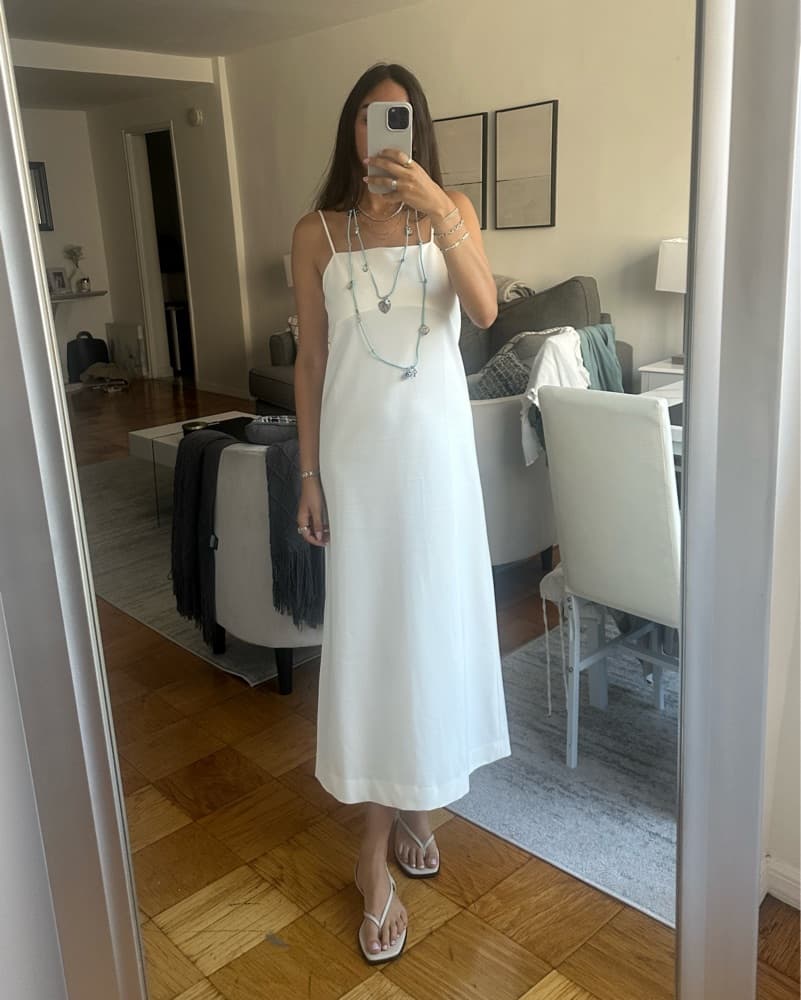 Elegant Ivory Maxi Dress - Image 2