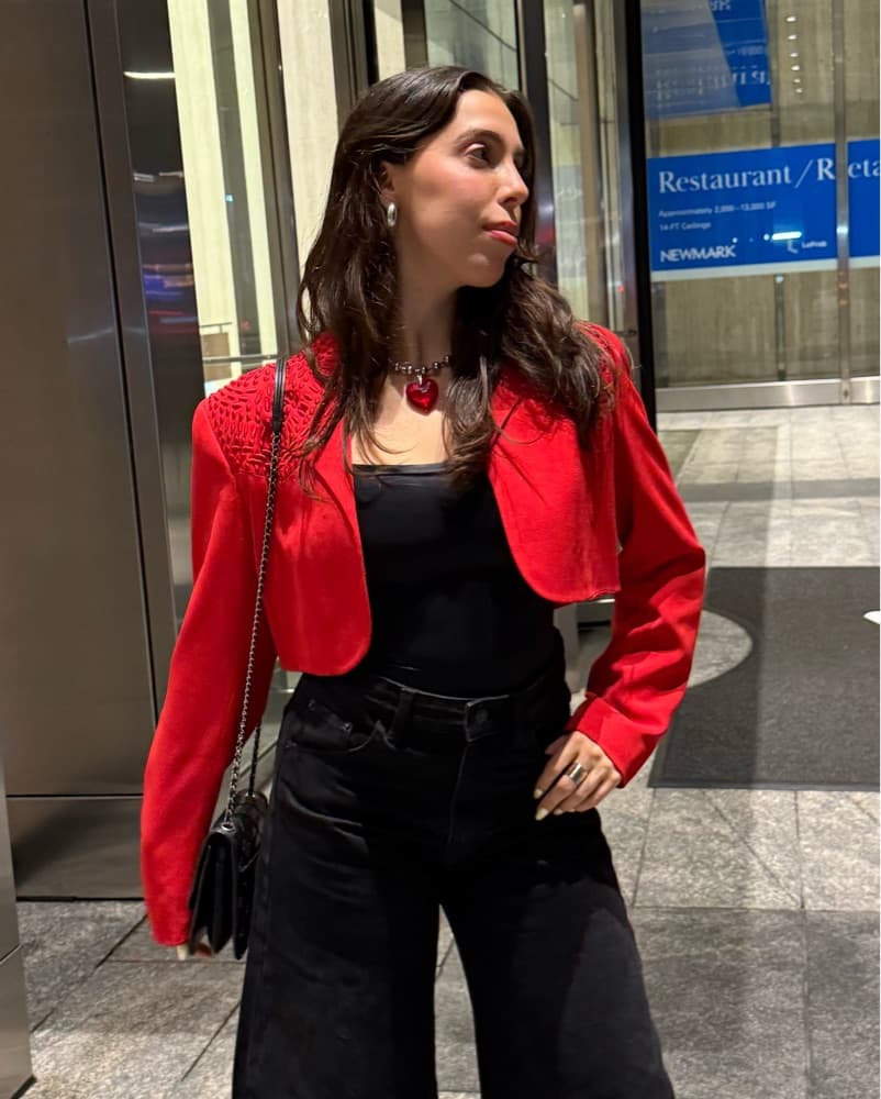 Vintage Red Blazer - Image 1