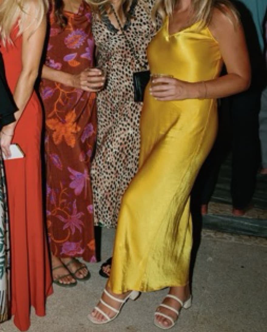 Yellow Slip Dress - Image 3