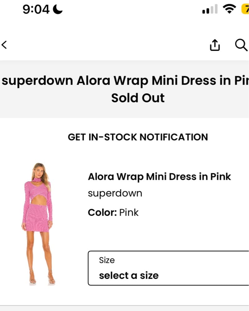 Alora Wrap Mini Dress  - Image 1