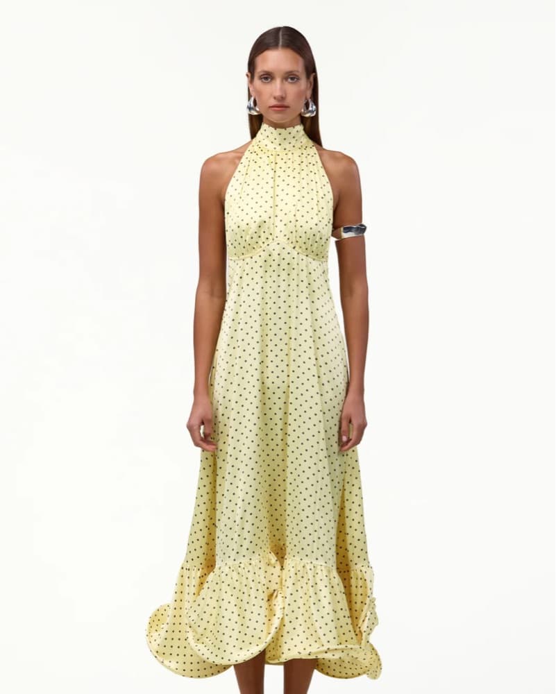 SAME Los Angeles Midi Polka Dot Gown - Image 4