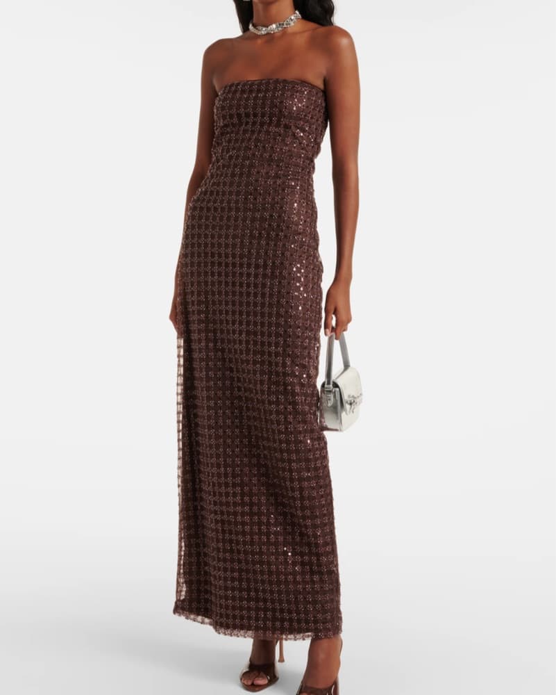 Shimmering Sequin Maxi Dress - Image 1
