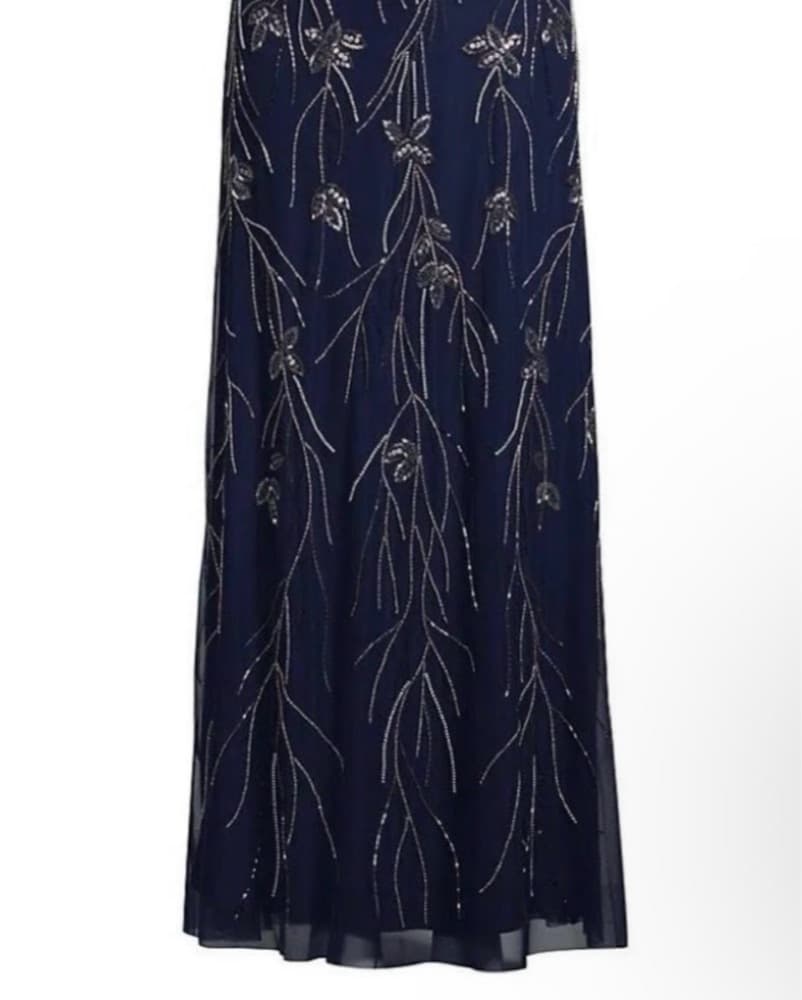 Bejeweled Navy Maxi Dress - Image 2