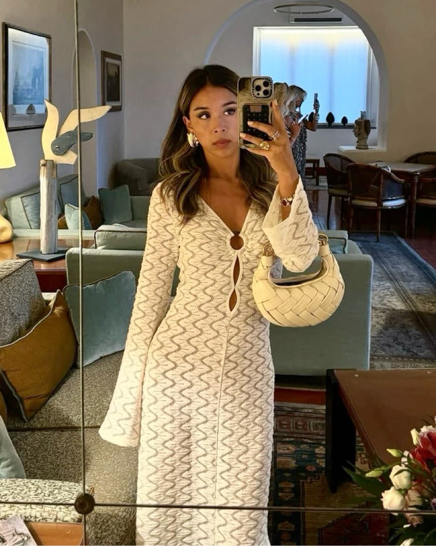 12th Tribe Tatiana Crochet Maxi Dress - Image 1