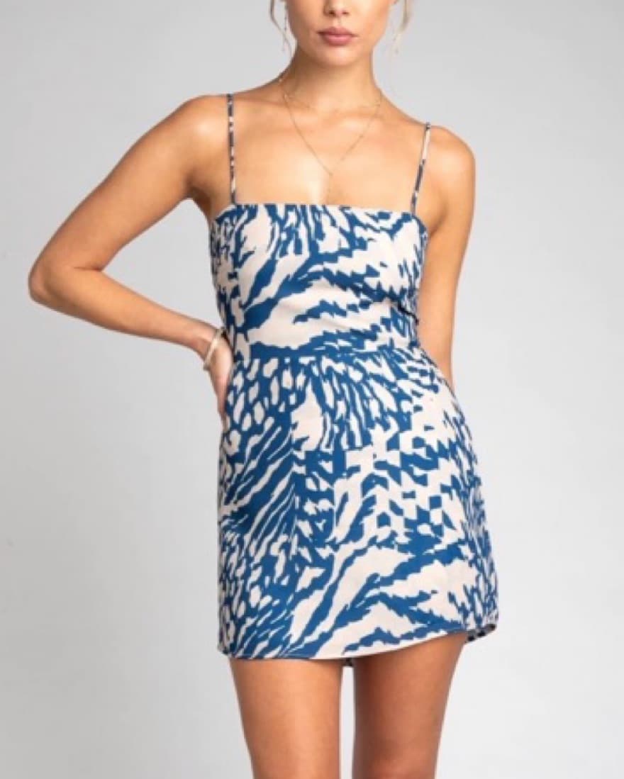 Resa Odi Mini Dress In Capri - Image 1