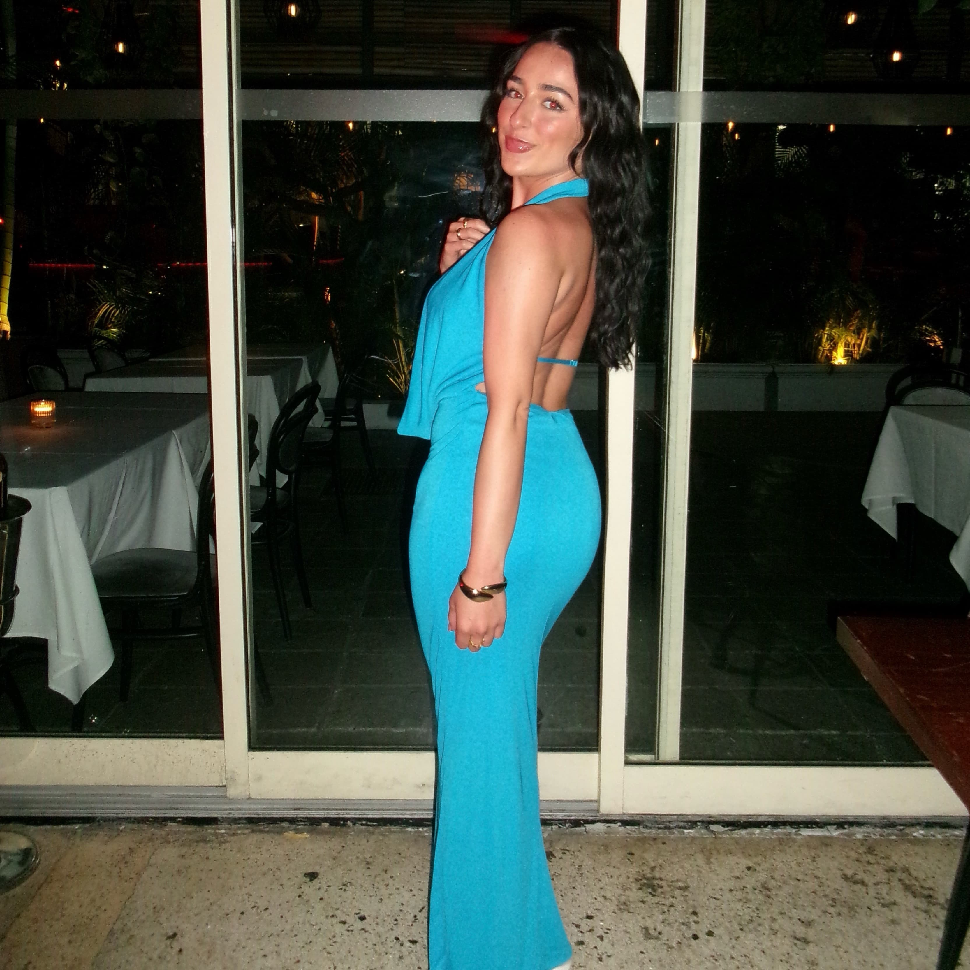 Zara Blue Maxi Dress - Image 1