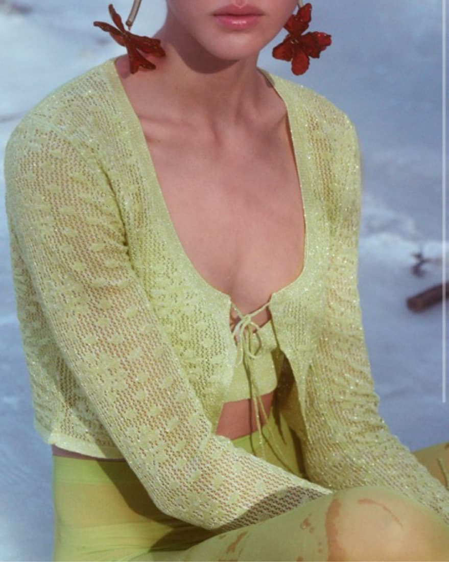 Never Worn- Long Sleeve Knit Top  - Image 1