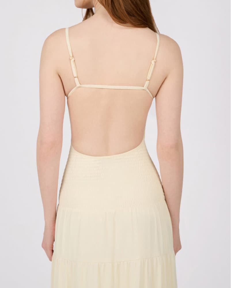 Smocked Drop Waist Maxi Dress - Image 4