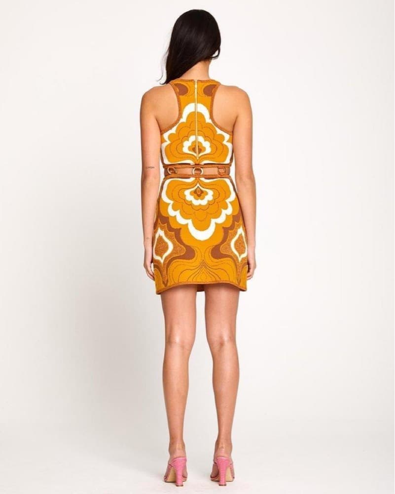 Alice McCall Orange Mini Dress - Image 4