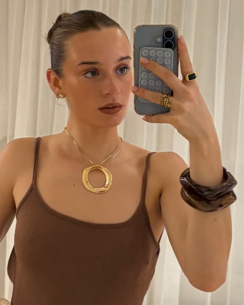 Gold Statement Necklace  - Image 1