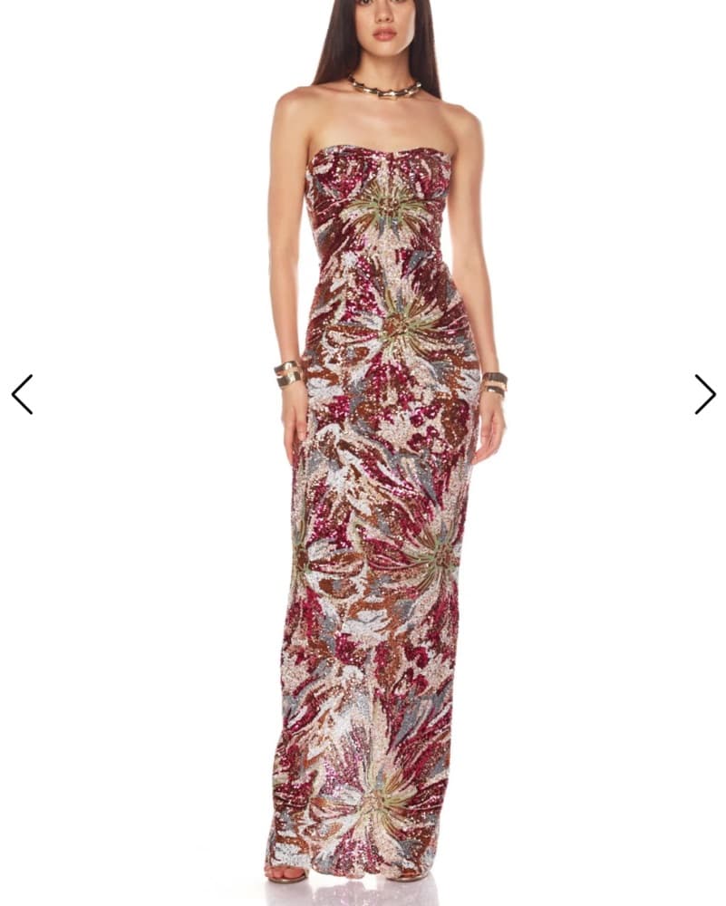 Bronx And Banco Fuchsia Multi Maxi Dress - Image 2