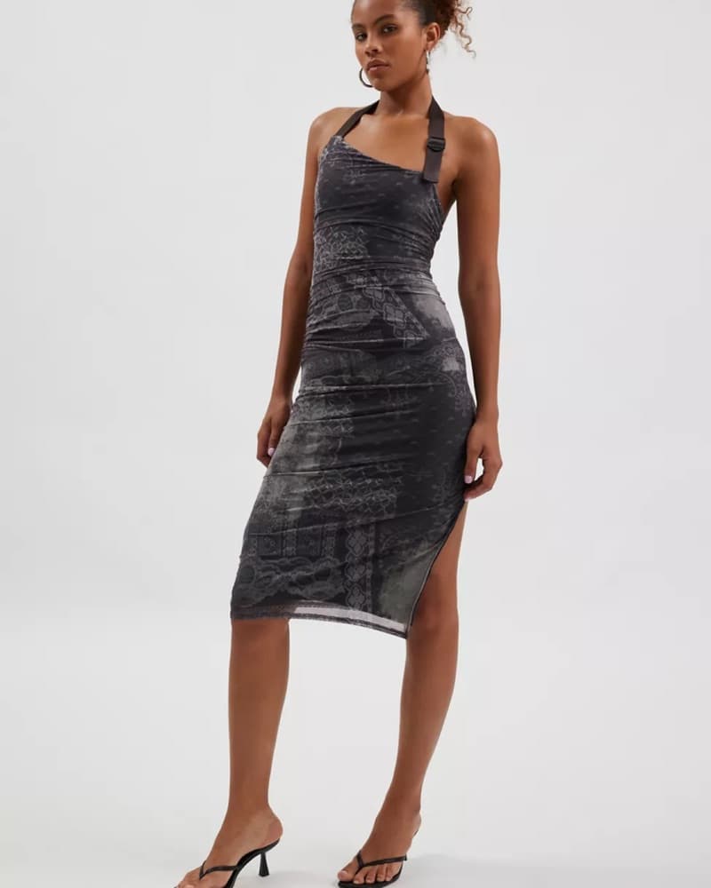 UO Brax Buckle Halter Midi Dress - Image 1