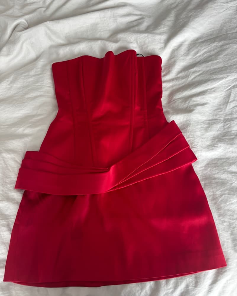 Guizio Scarlett Corset Wrap Mini Dress - Image 3