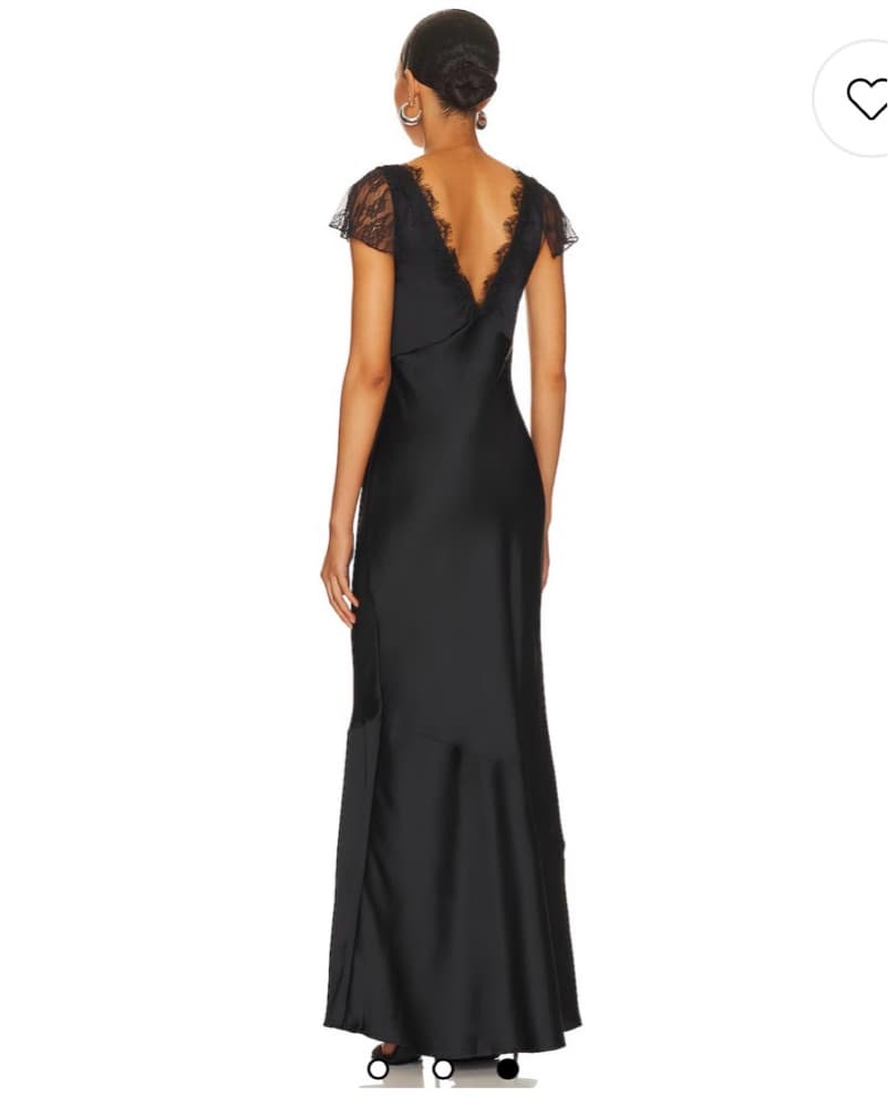 WeWoreWhat Black Slip Dress  - Image 2