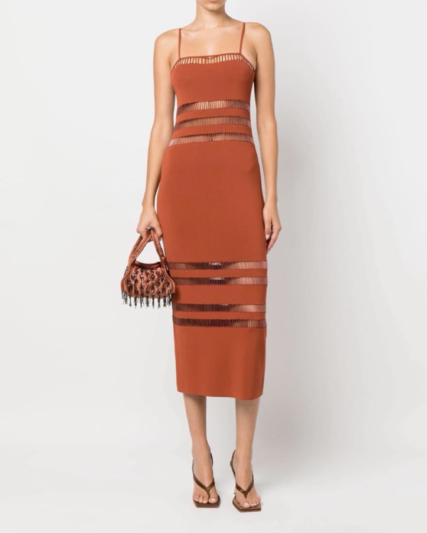 Cult Gaia Olitan Cutout Beaded Dress  - Image 2
