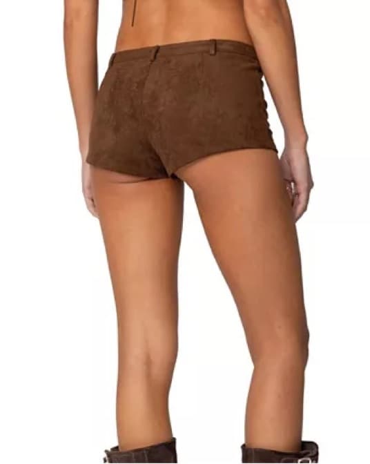 Mini Suede Shorts - Image 2