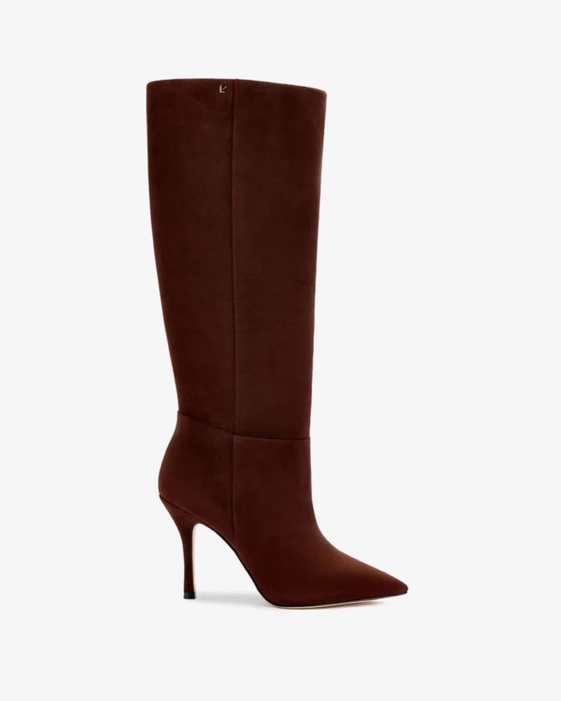 Larroude Suede Brown Boots - Image 1