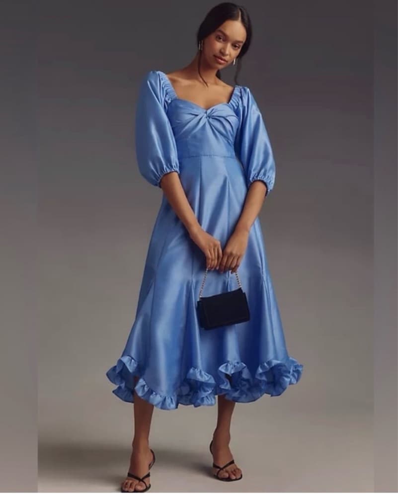 AnthropologieHutch PuffSleeve Midi Dress - Image 1