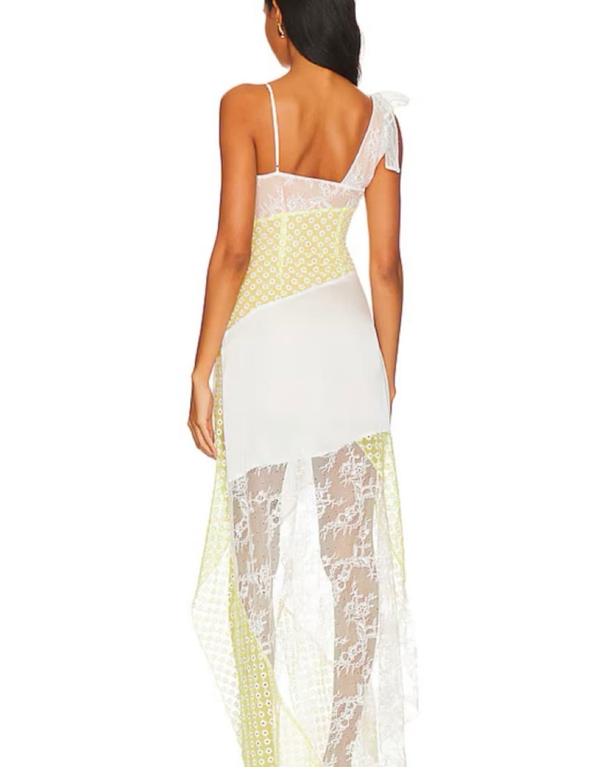 Majorelle - Maxi Dress in Ivory/ Yellow - Image 2