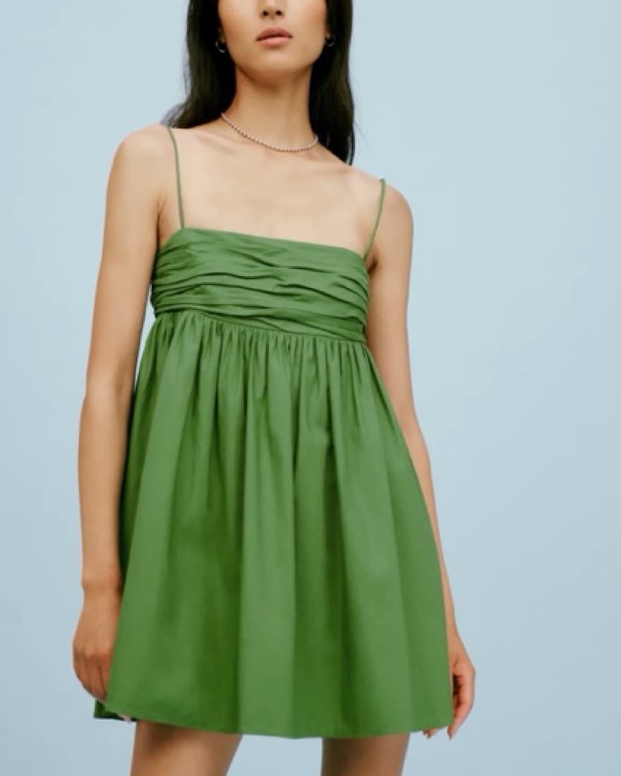 Reformation Green Catarina Dress - Image 1
