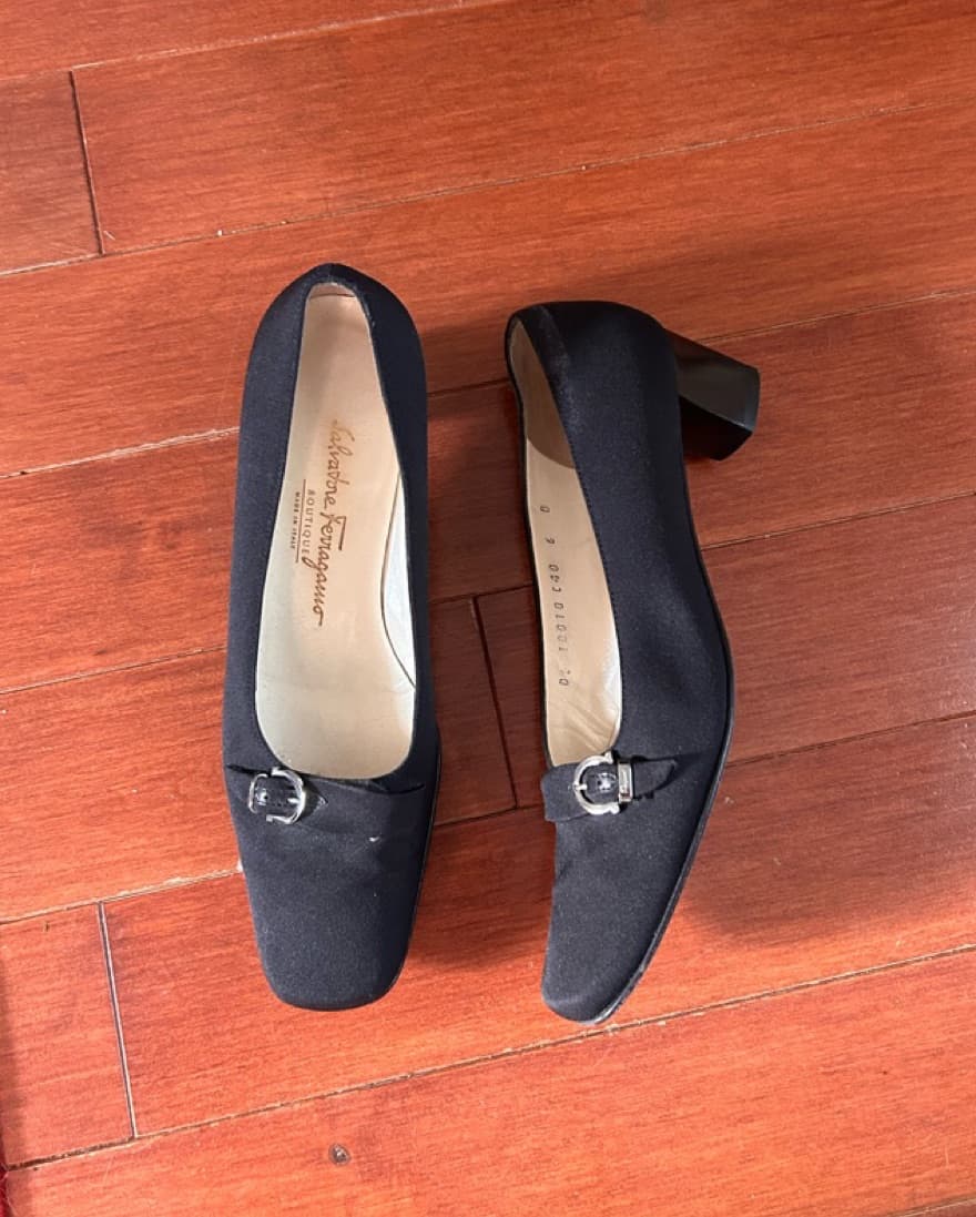 Salvatore Ferregamo Heeled Loafers - Image 1