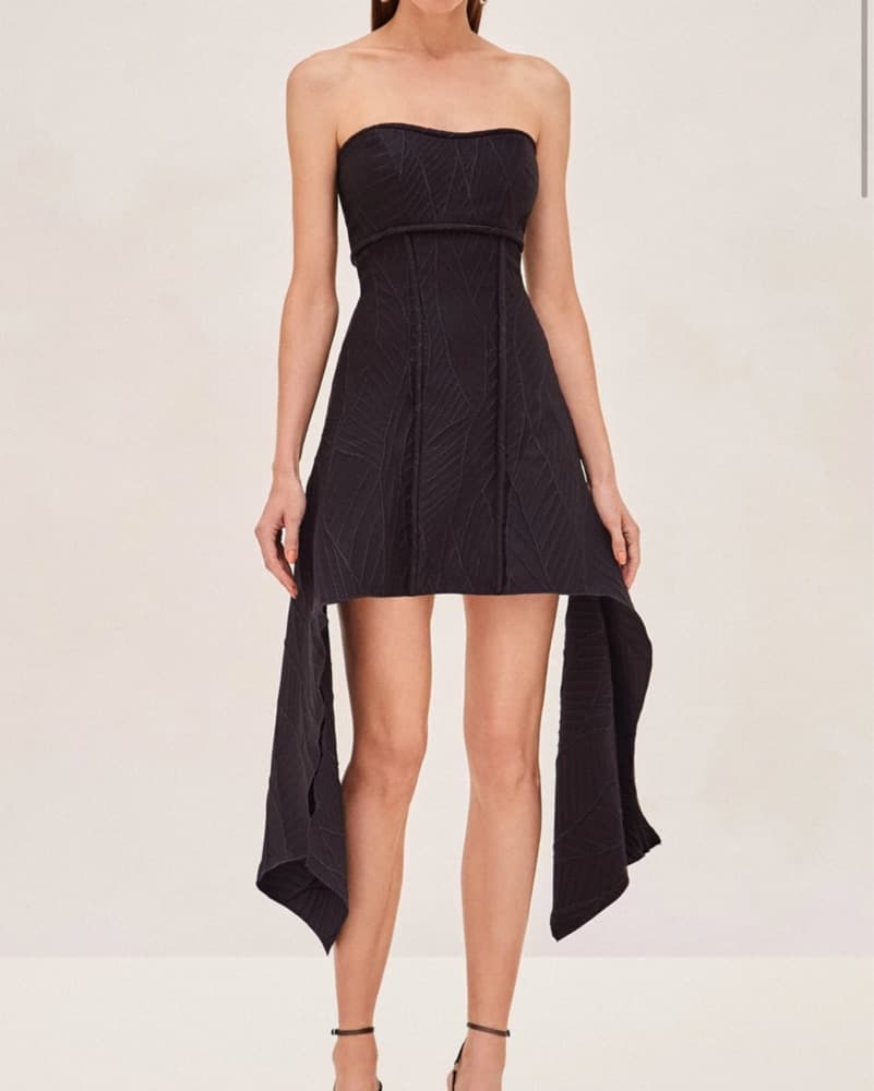 Alexis Black Mini Dress  - Image 1