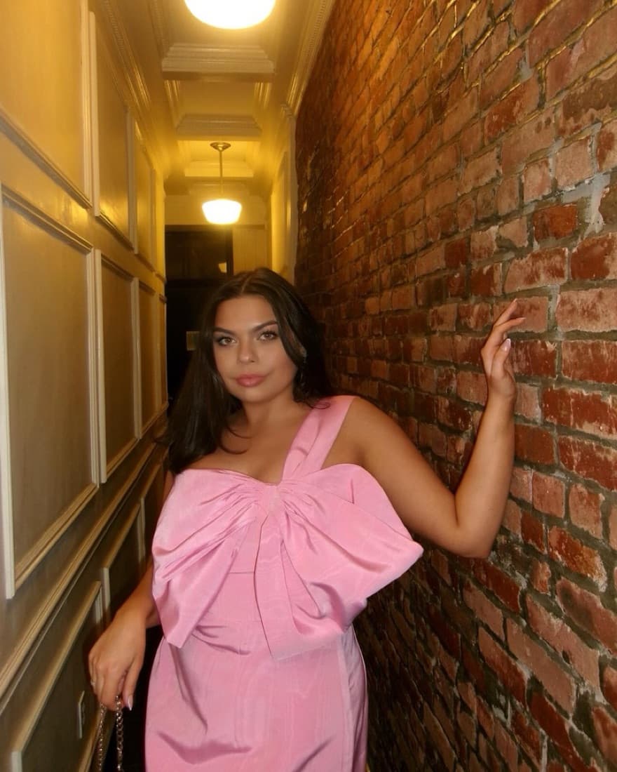 Pink Bow Mini Dress - Image 3