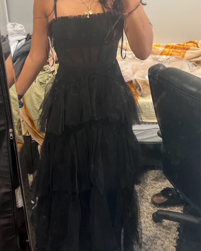 BCBGMAXAZRIA Tulle Corse Gown - Image 2