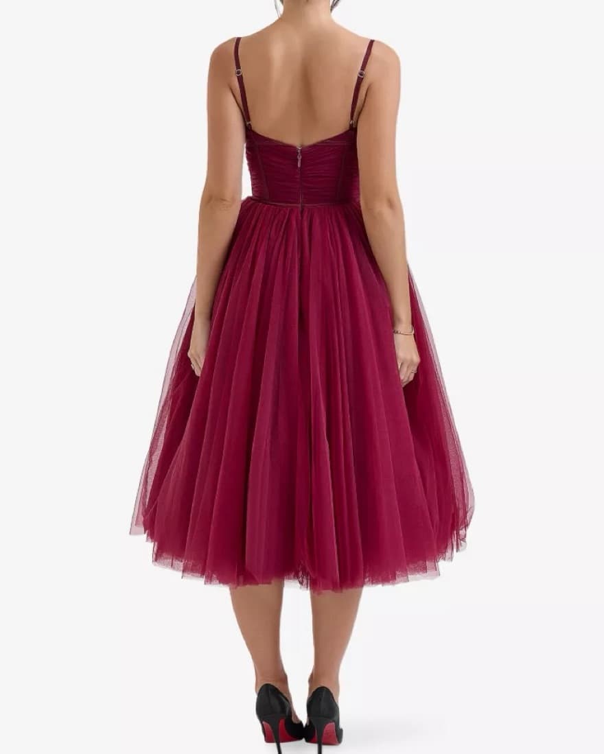 HOUSE OF CB Countess Tulle Midi Dress - Image 4