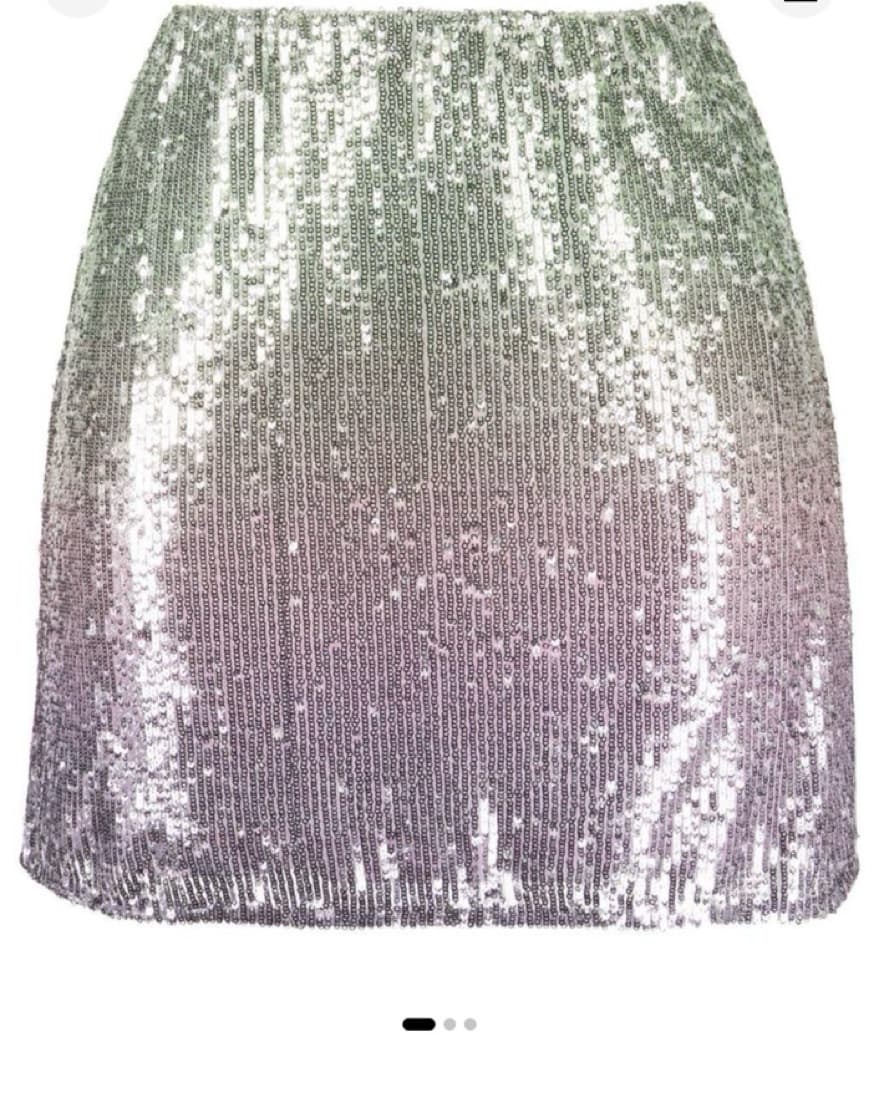 LoveShackFancy Mini Sequin Skirt - Image 1