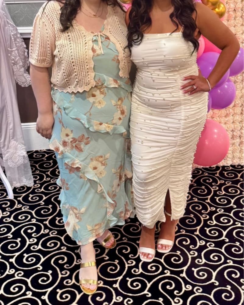Mint Floral Women’s Ruffle Maxi Dress - Image 3