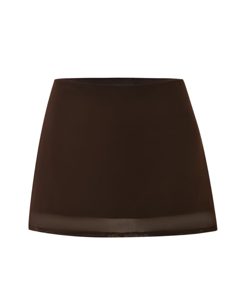 Tiger Mist brown low rise skirt - Image 2
