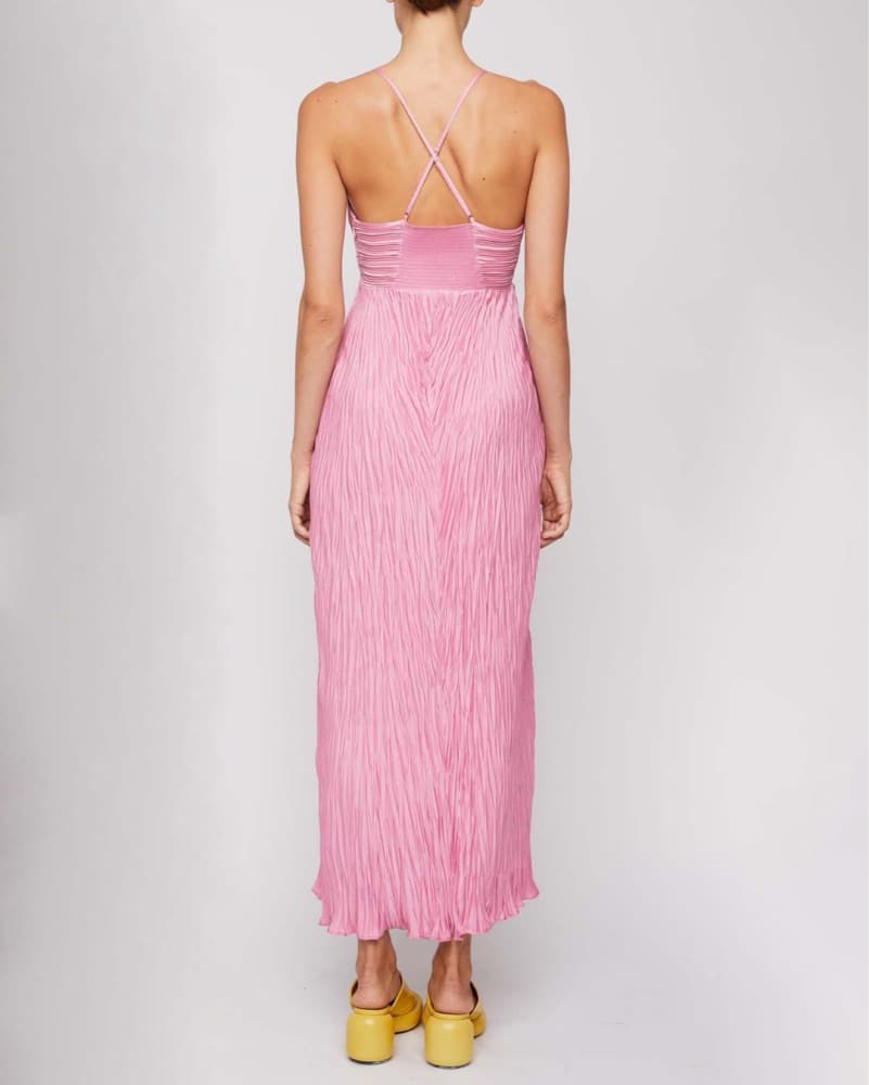 ALC pink pleated Angelica dress - Image 5