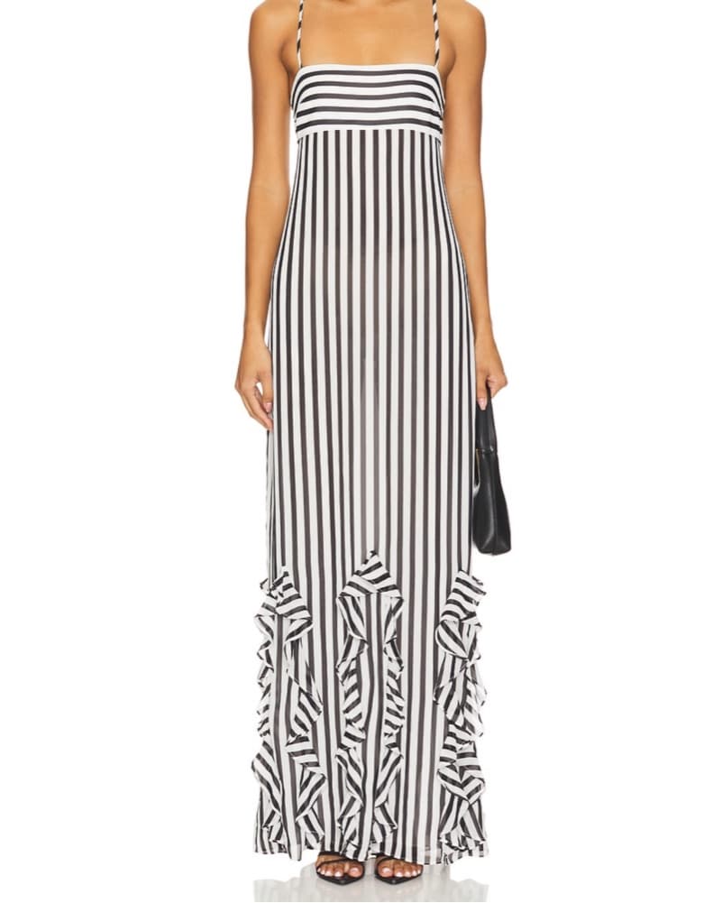 Striped Maxi Dress - Image 3