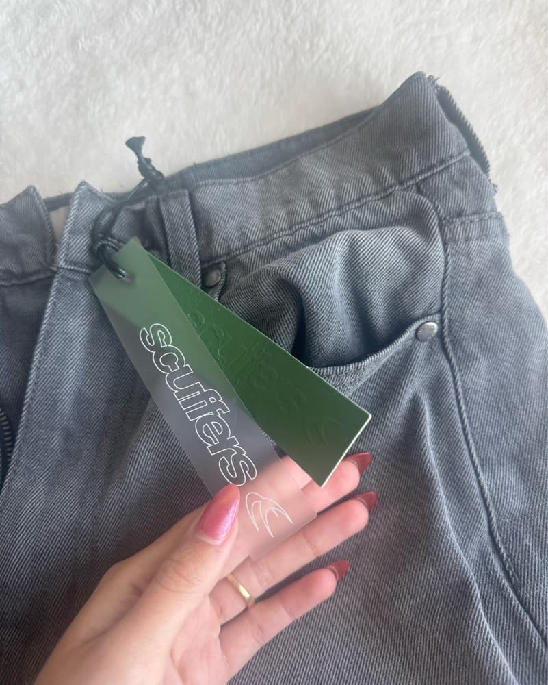Stylish Washed Grey Jumbo Pants - Image 5