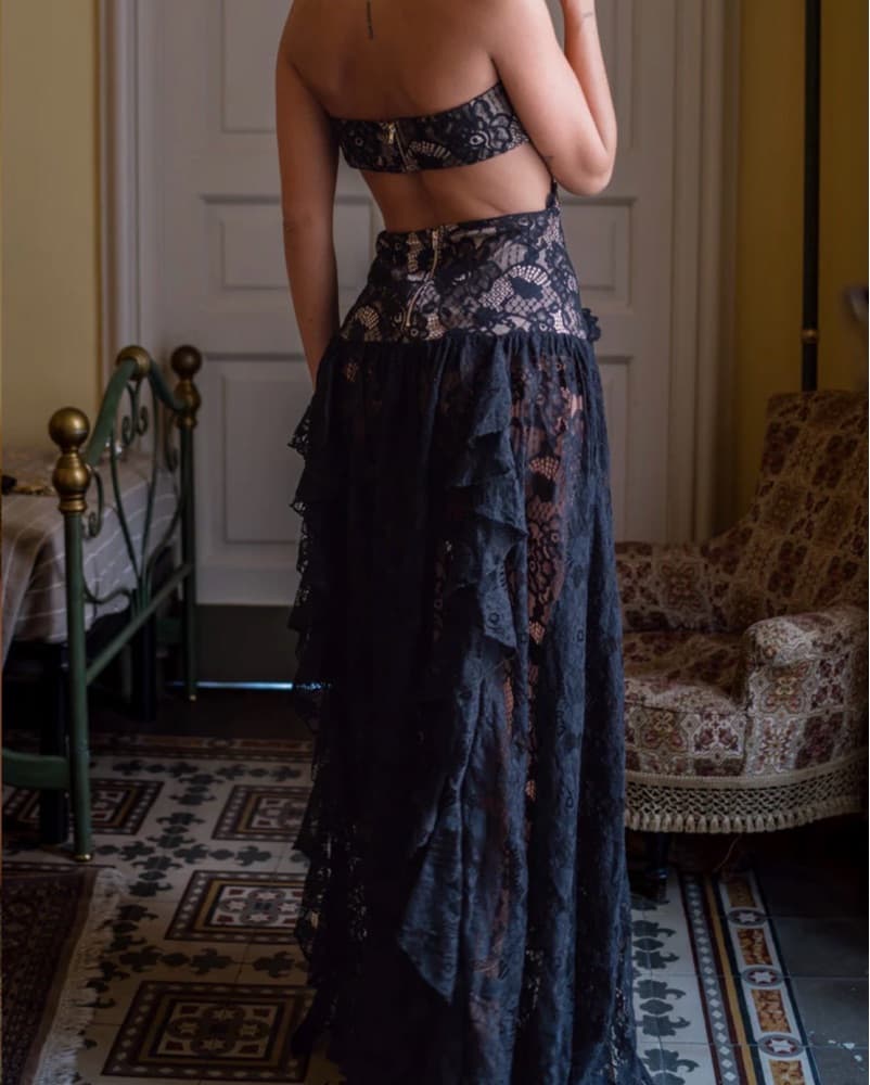 Lace Halter Gown 12th Tribe  - Image 2