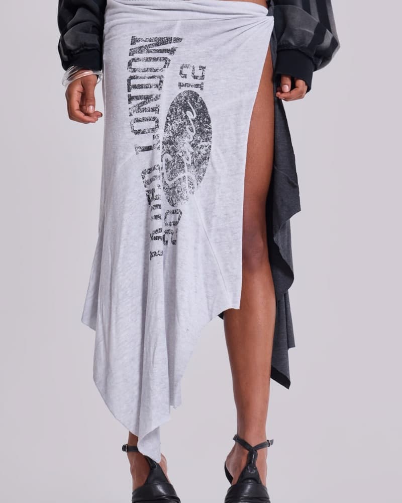 Sasha Asymmetric T-shirt Skirt - Image 3