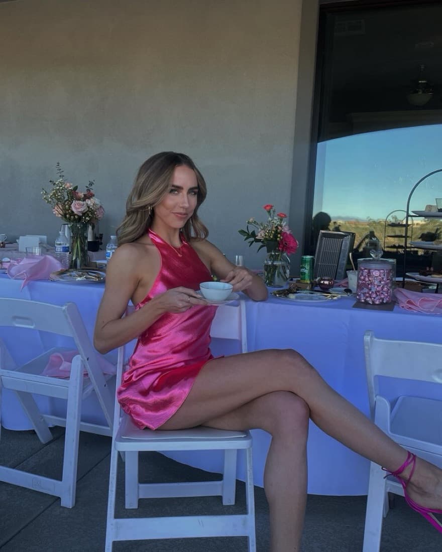 Pink Revolve Halter Dress  - Image 1