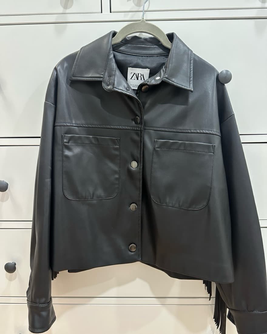 Fringe Leather Jacket - Image 4