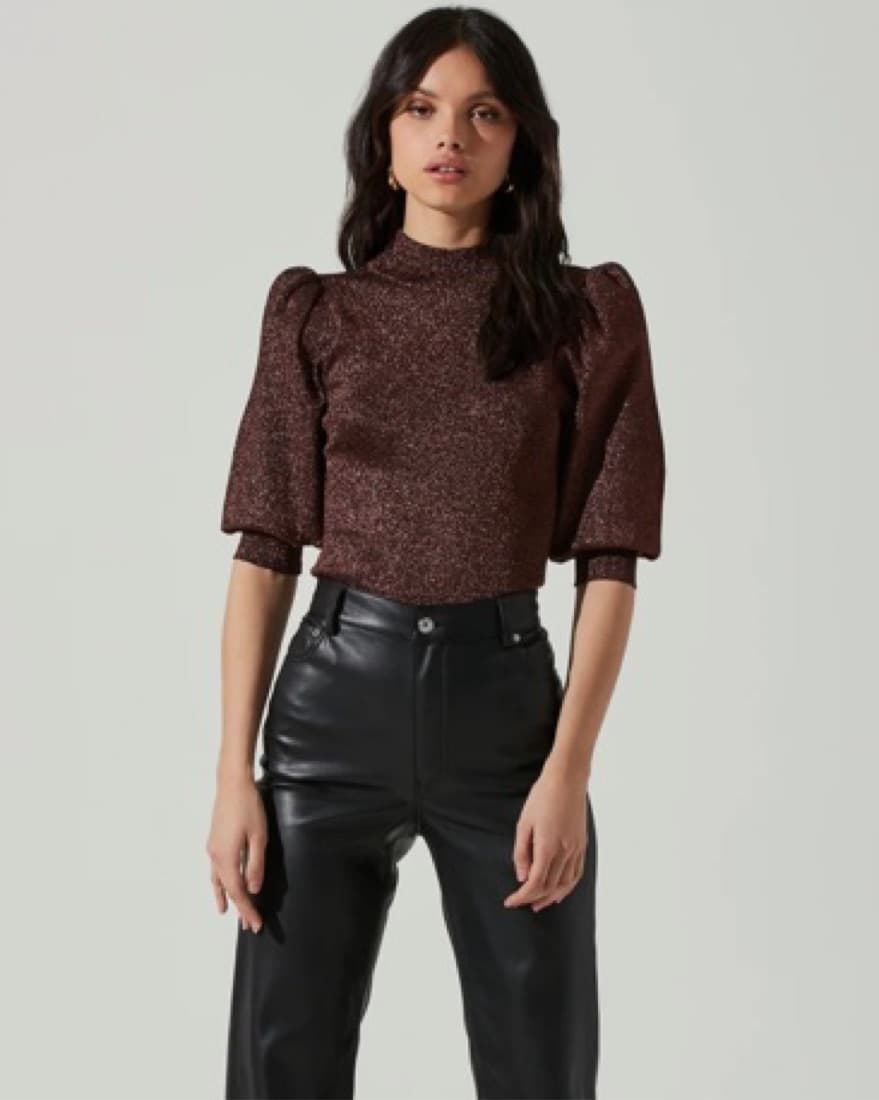 ASTR - Women's Kay Puff Sleeve Top - Image 1