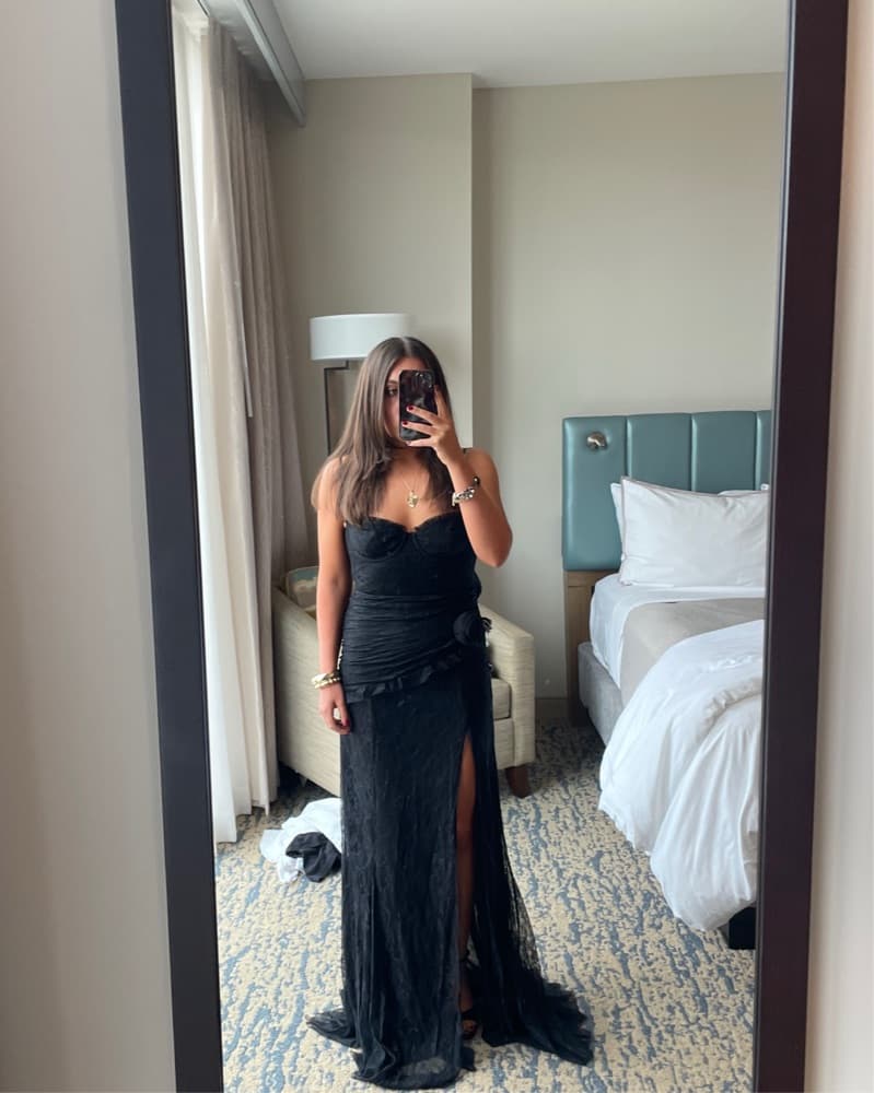 MAJORELLE Salma Gown In Black - Image 2