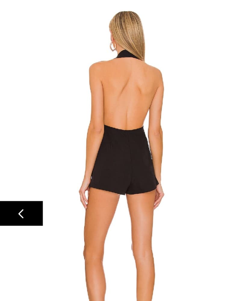 Superdown Kandy Ruched Halter Romper  - Image 2