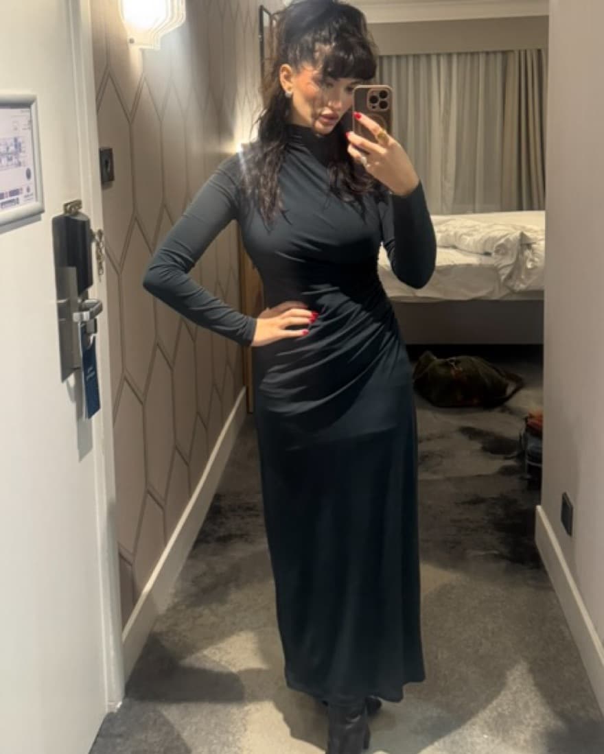 Navy Blue Long Dress - Image 1