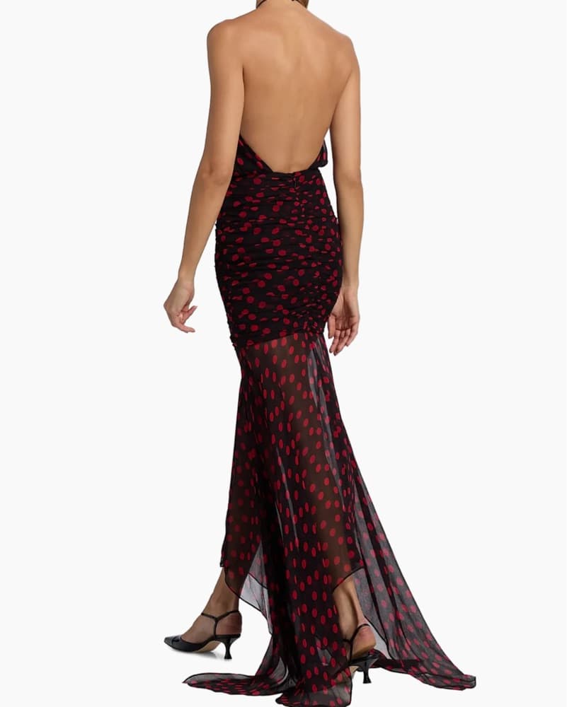 Ronny Kobo Tilda Dress in Black Red - Image 5