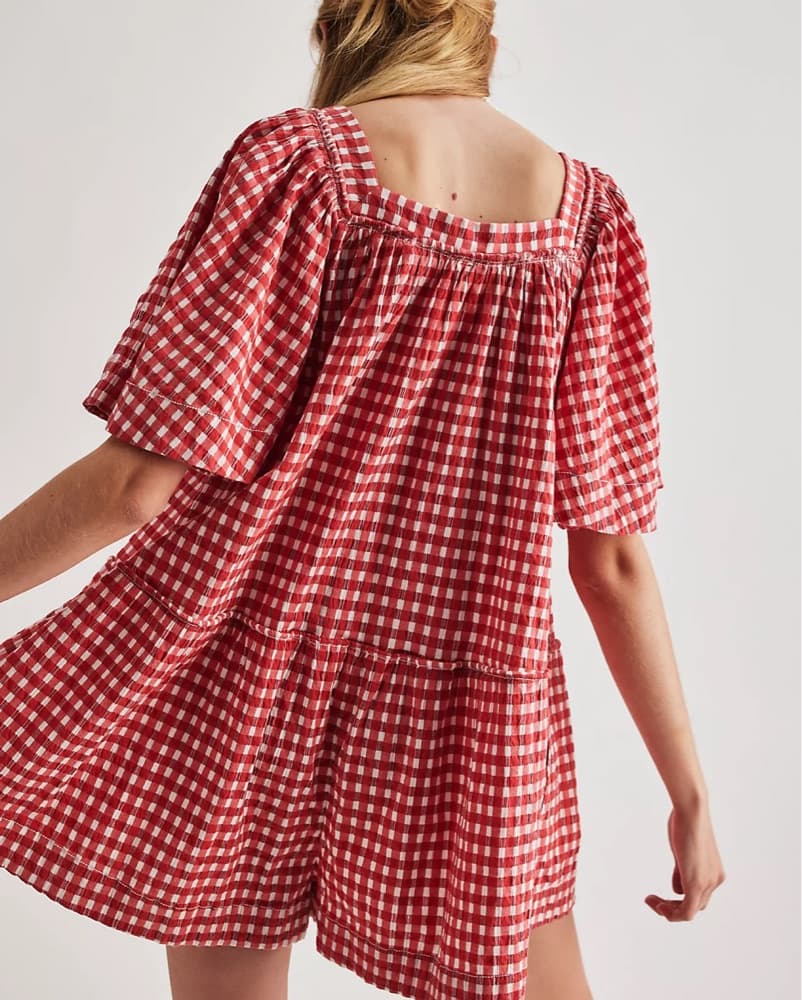 Gingham Free People Romper - Image 2