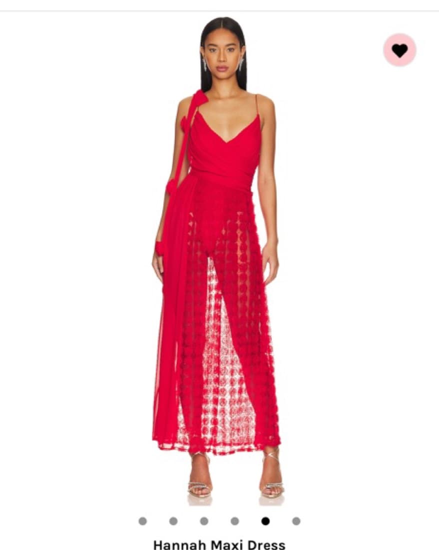 For Love And Lemons Sheer Red dress - Image 4